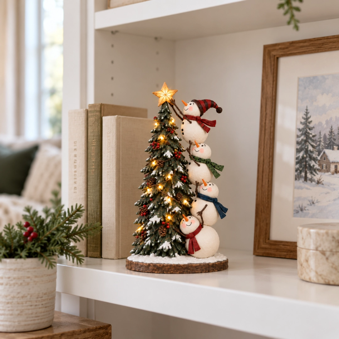🔥 LAST DAY 50% OFF | ☃️ Snowman Tree Glow™ – Lighted Christmas Tree Topper