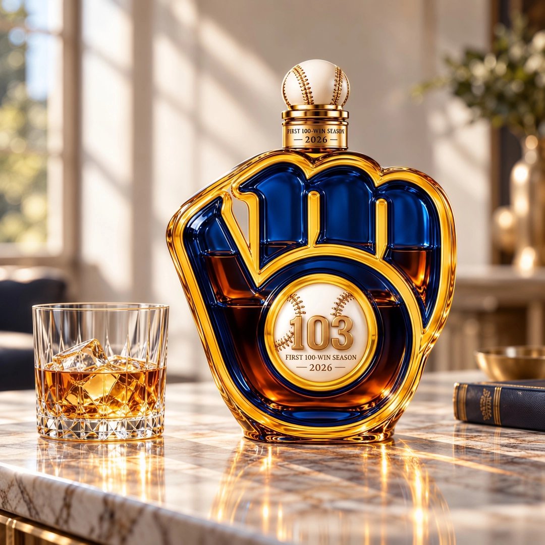 🏆⚾ 103 Wins. One Legendary Season. | Brewers Commemorative Decanter