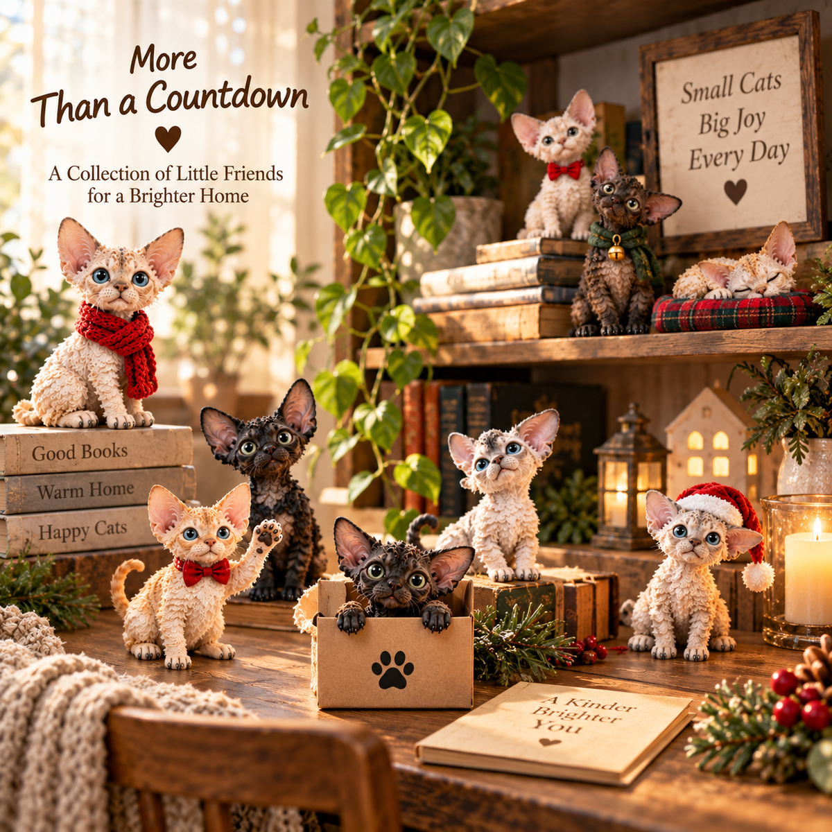 🐱✨ Devon Rex Mischief™ | 24 Day Curly Cat Advent Calendar