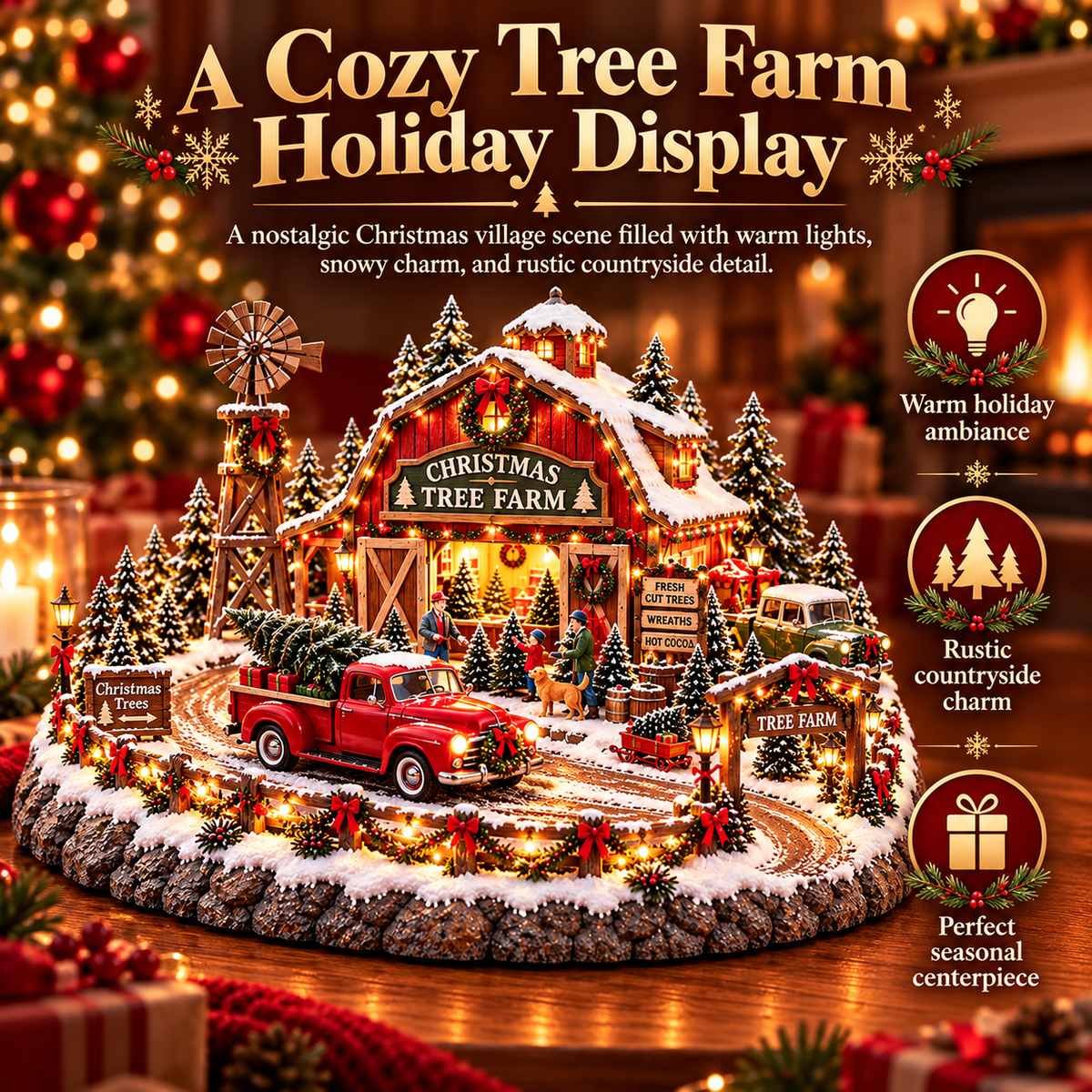 🎅⛽ Christmas at the Old Gas Station | Vintage Holiday Village Collectible 🎄