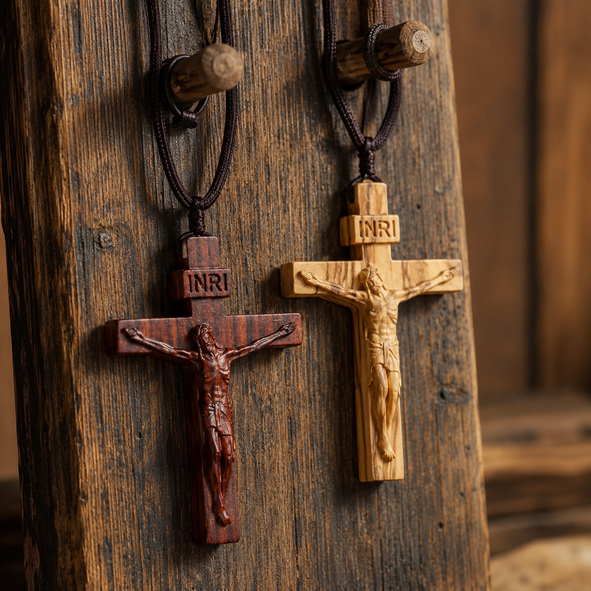 ✝️100% Handmade Wooden Crucifix Necklace – A Symbol of Faith & Hope (𝐃𝐚𝐧𝐢𝐞𝐥 𝐁𝐫𝐨𝐨𝐤𝐬 𝐇𝐚𝐧𝐝𝐦𝐚𝐝𝐞®)