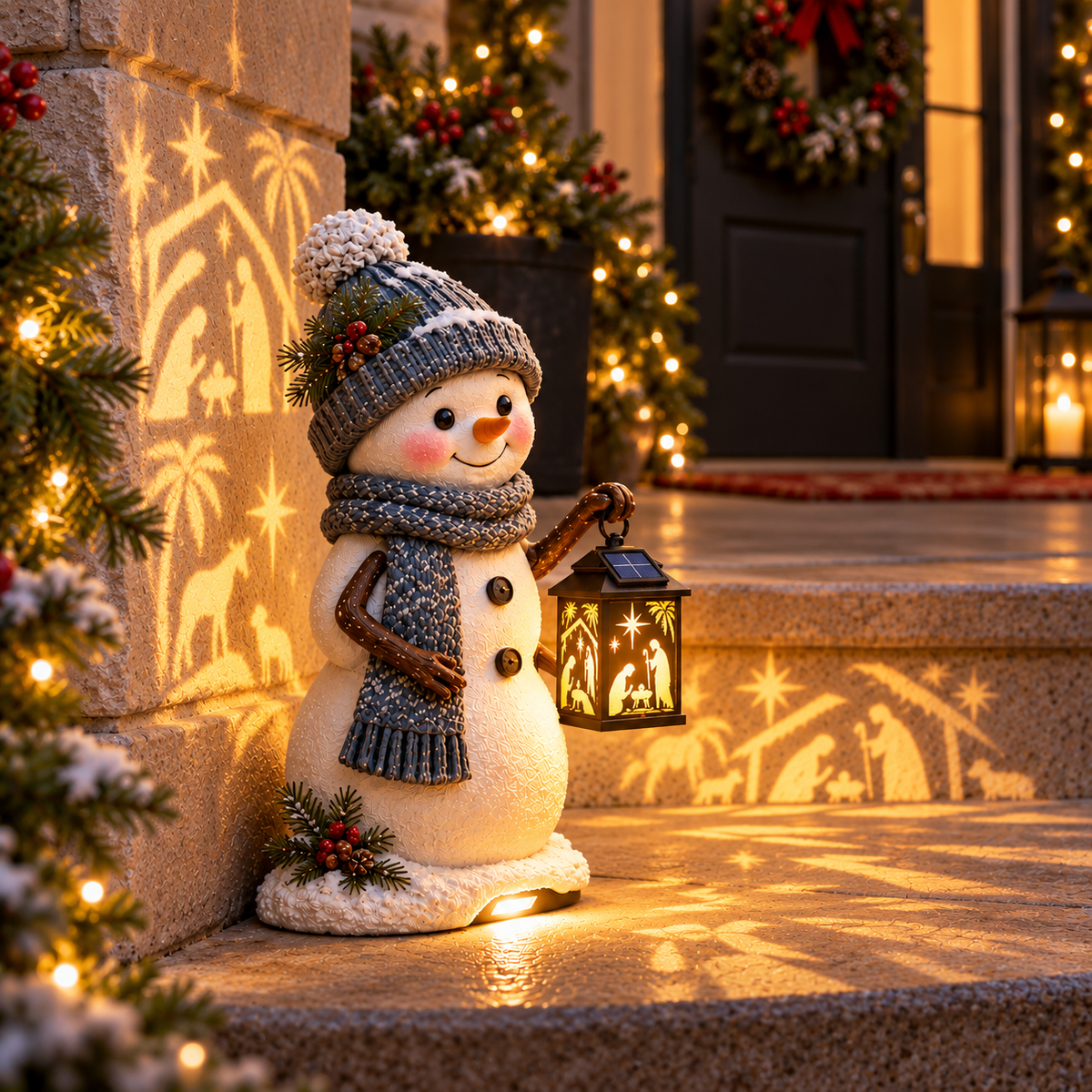 ⛄✨ LAST DAY 49% OFF | Bethlehem Snowglow™ | Solar Nativity Step Light