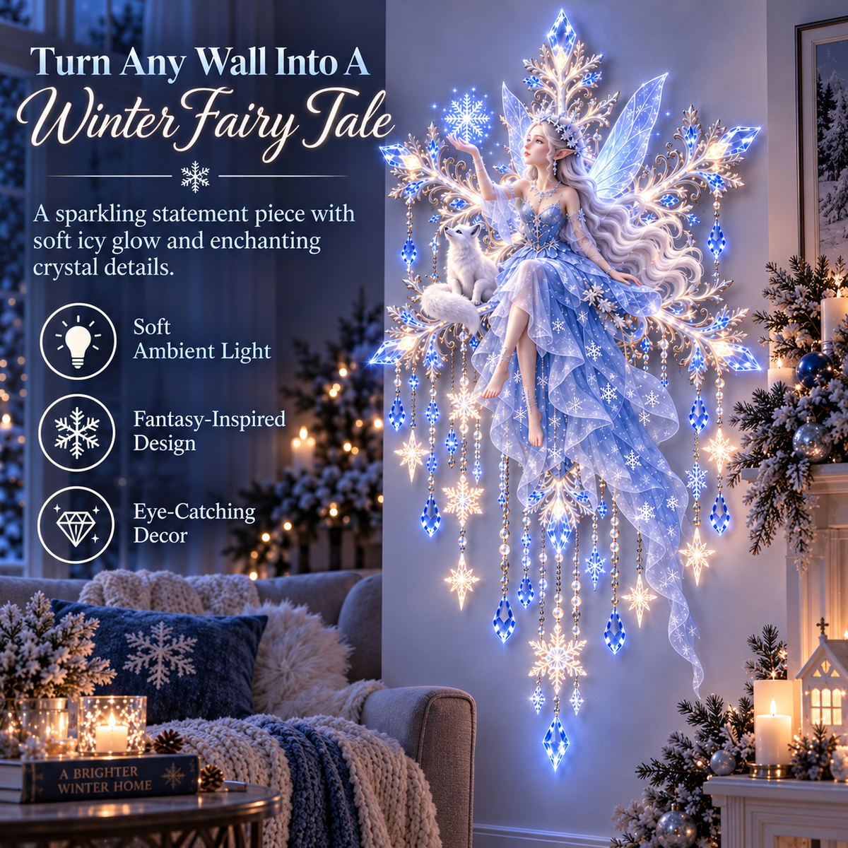 ✨ Starlit Snow Elf™ | Magical Winter Wall Decor
