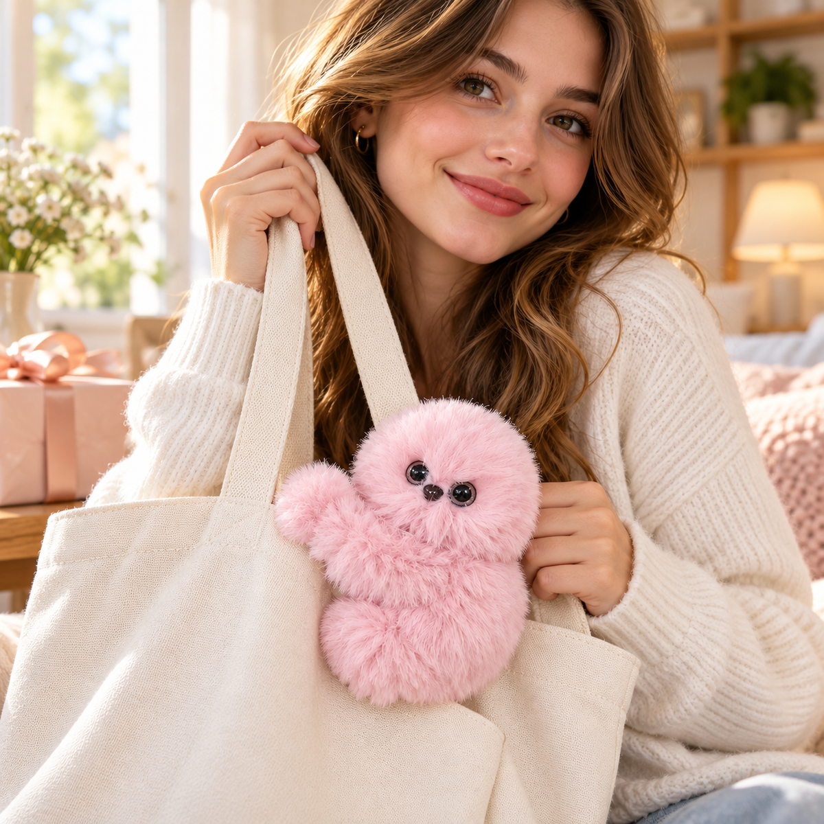 🎁 49% OFF🎀🧸 Little Looker™ | Head-Turning Fluffy Bag Charm