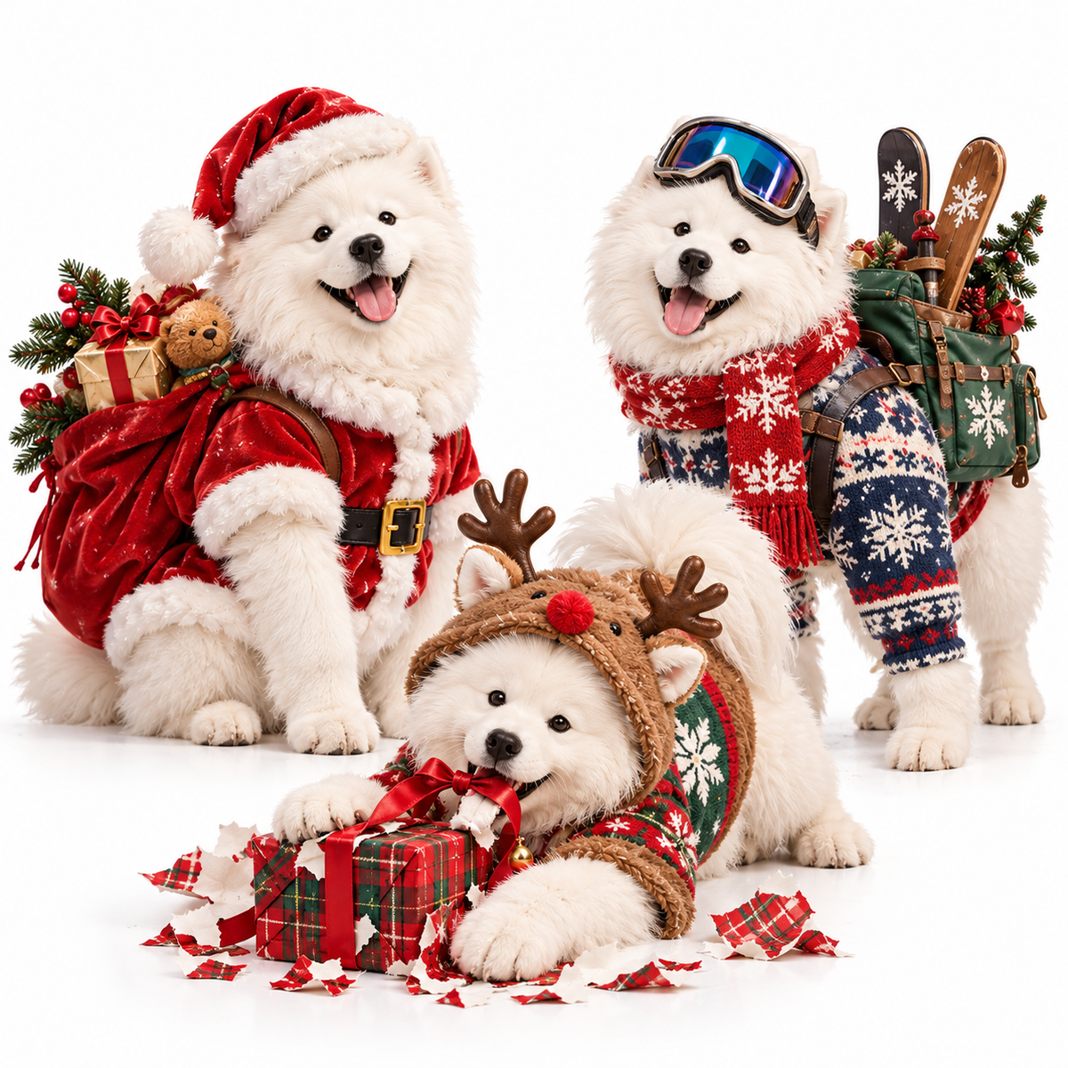 🐾 The Samoyed Trouble Club | 24 Christmas Collectibles