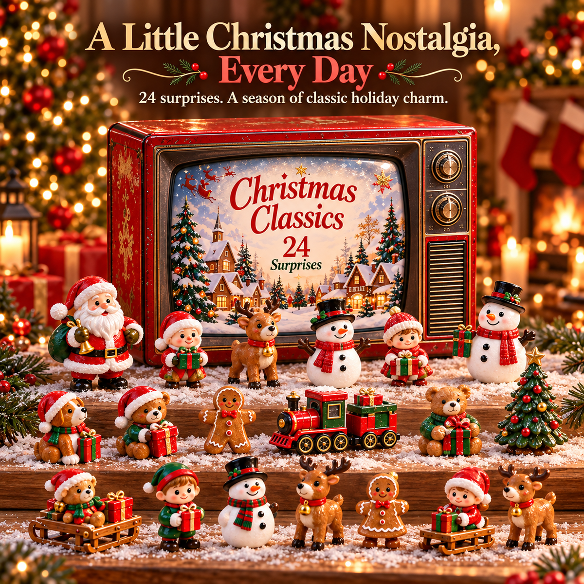 🎄📺 Christmas Classics Countdown™ | 24-Day Nostalgic Holiday Advent Calendar