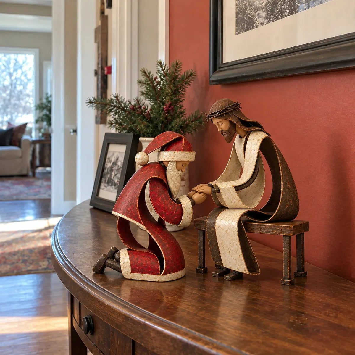✝️🎅 Santa’s Christmas Prayer™ | Meaningful Faith Figurine