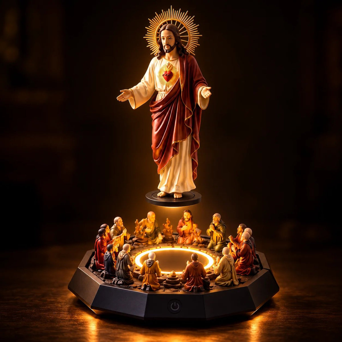 ✝️✨ Sacred Heart Ascension™ | Illuminated Jesus Faith Centerpiece