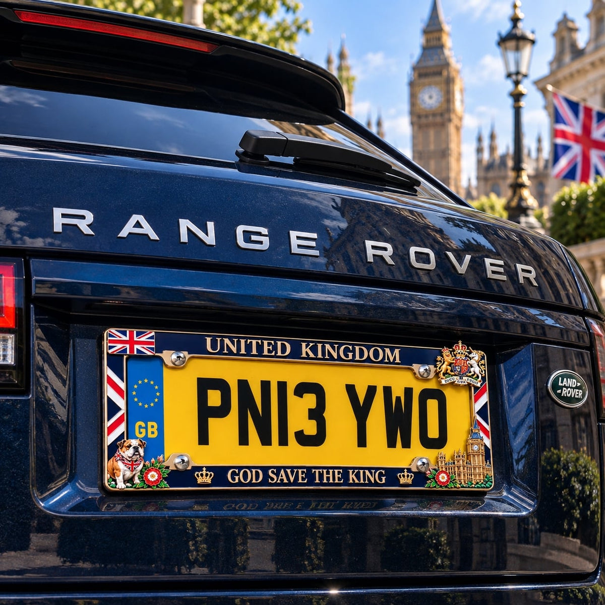 👑 God Save the King | UK Commemorative Plate Frame 🇬🇧