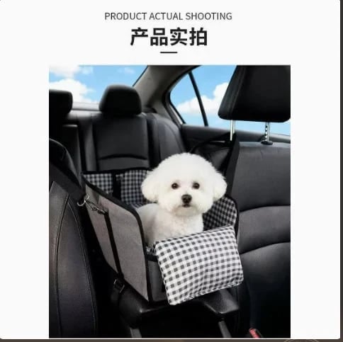 🐾🚙 PawNest Ride™ | Small Dog Center Console Car Seat