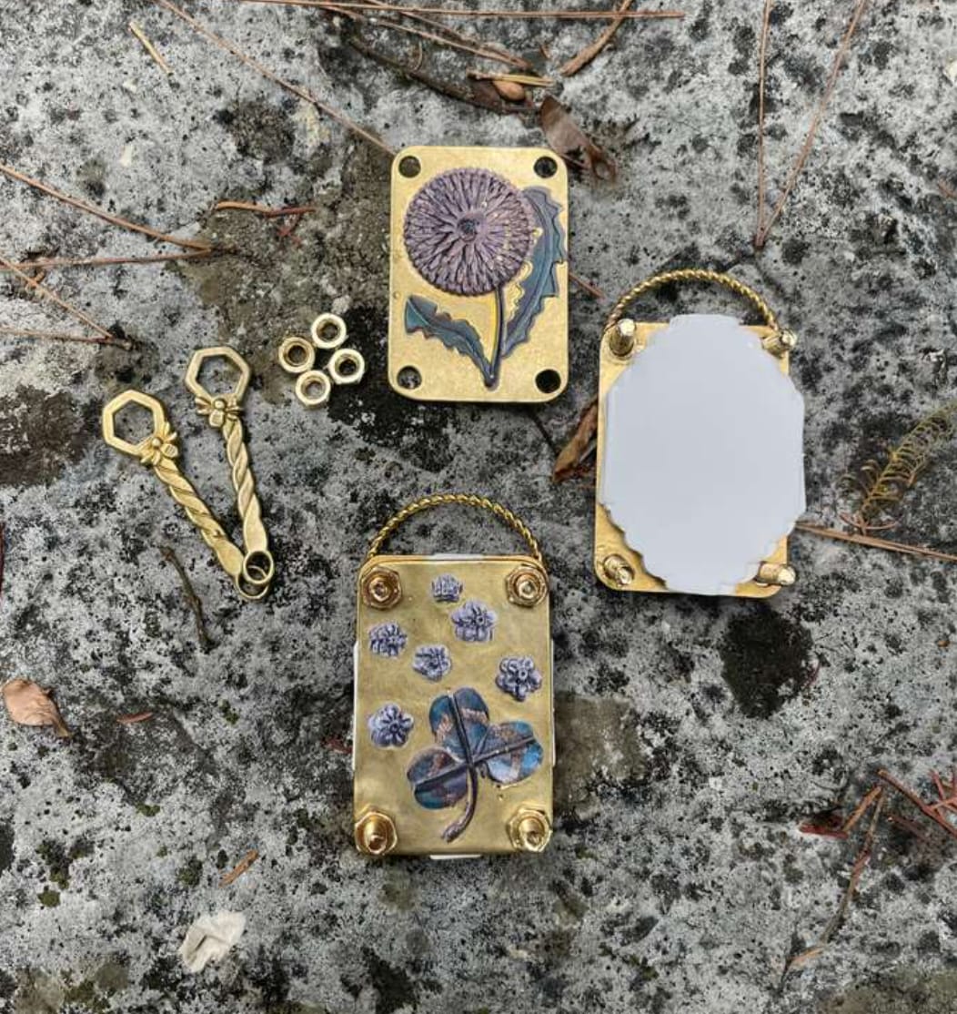 🌸 Tiny Blooms, Forever Kept | Mini Brass Flower Press