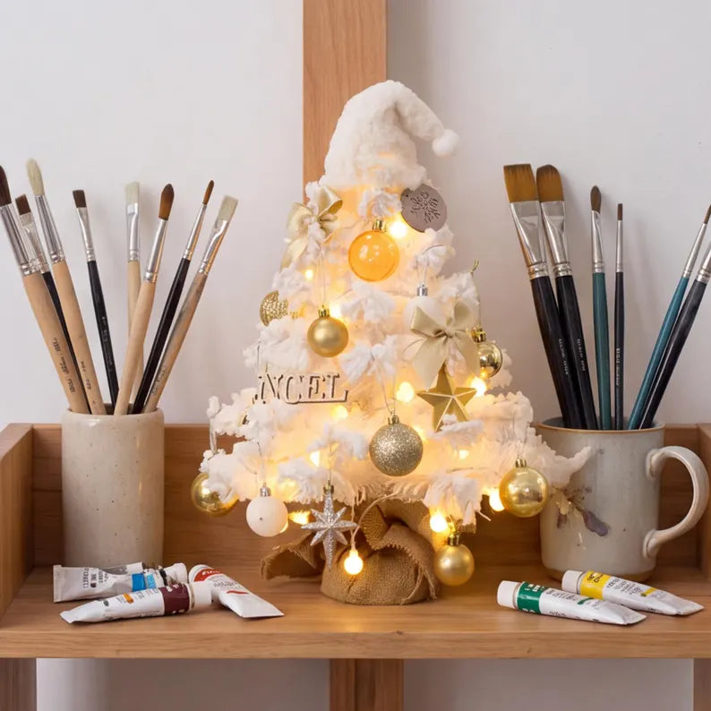 🔥 49% OFF THIS WEEK! 🎄 The Cutest 20-Inch Snowy Tree to Brighten Your Small Space! 🎅