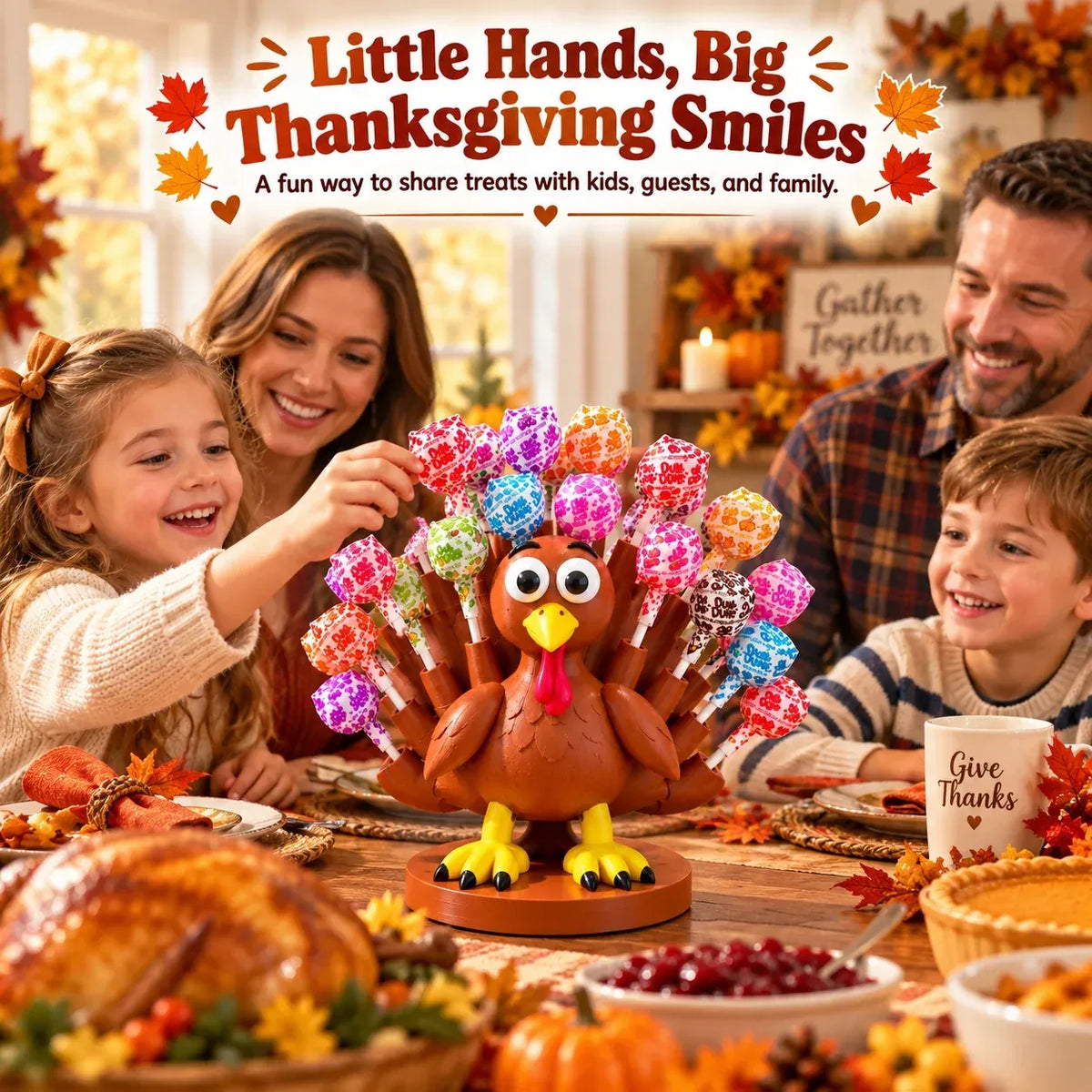 🦃🍭Build-a-Tail Turkey™ | Thanksgiving Candy Holder