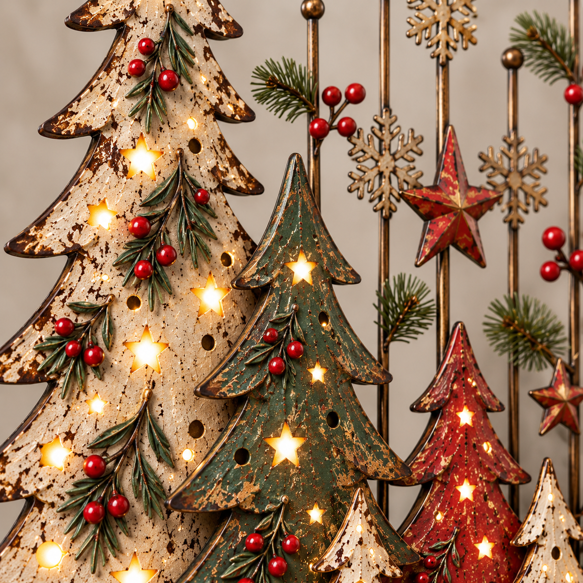 🎄🌲 Christmas in the Woods | Vintage Forest Wall Decor