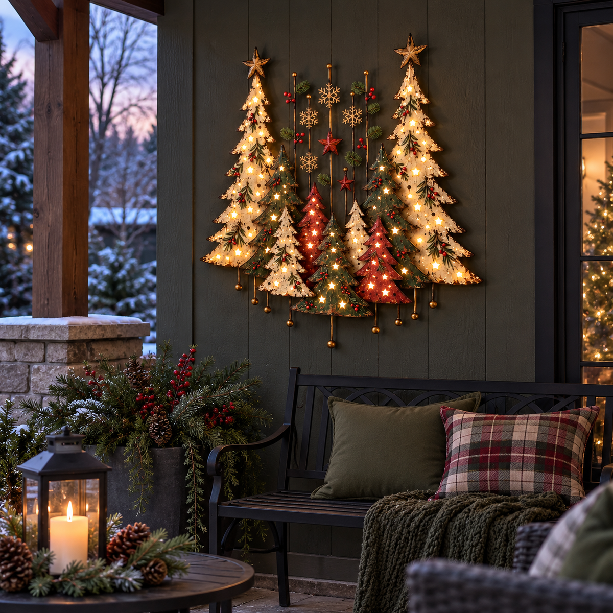 🎄🌲 Christmas in the Woods | Vintage Forest Wall Decor