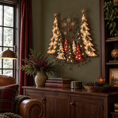 🎄🌲 Christmas in the Woods | Vintage Forest Wall Decor