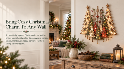 🎄🌲 Christmas in the Woods | Vintage Forest Wall Decor