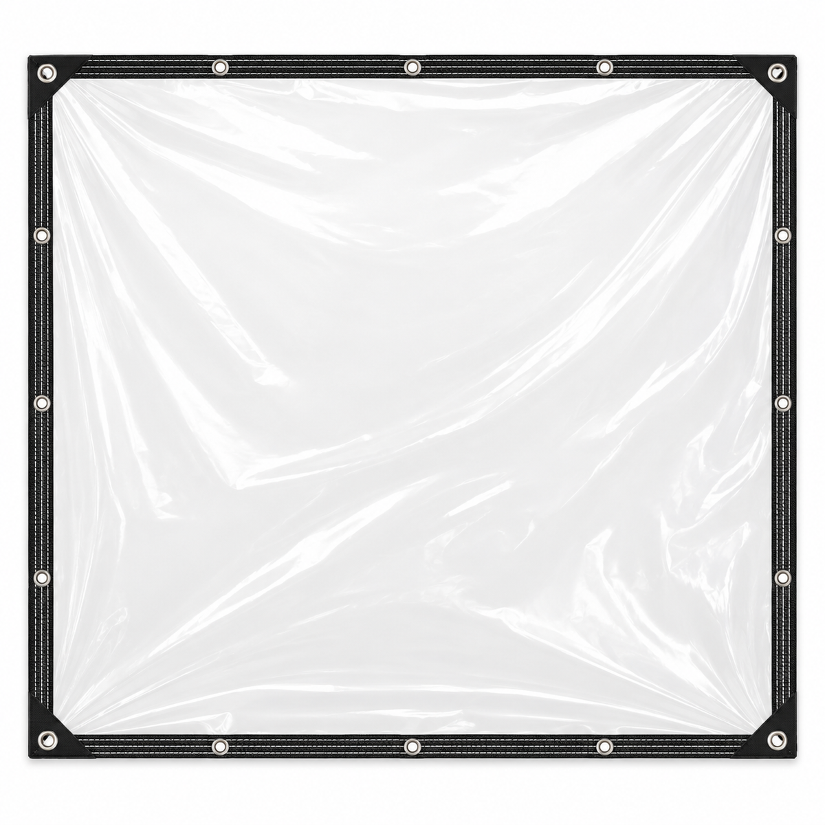 💧🛠️ Reinforced Clear Waterproof Tarp – Outdoor Cover with Metal Grommets