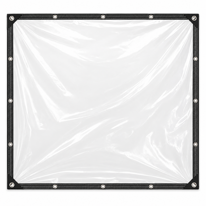 💧🛠️ Reinforced Clear Waterproof Tarp – Outdoor Cover with Metal Grommets