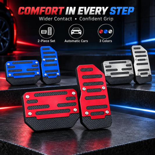 🚗 Non-Slip Brake & Gas Pedal Covers – Universal 2-Piece Car Pedal Set