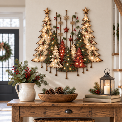 🎄🌲 Christmas in the Woods | Vintage Forest Wall Decor