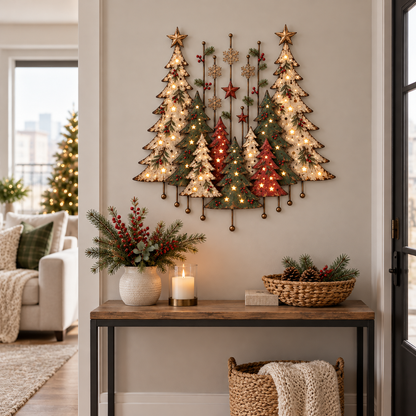 🎄🌲 Christmas in the Woods | Vintage Forest Wall Decor