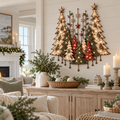 🎄🌲 Christmas in the Woods | Vintage Forest Wall Decor