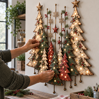 🎄🌲 Christmas in the Woods | Vintage Forest Wall Decor