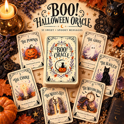 🎃🎃 BOO! Halloween Oracle Cards | 31 Nights of Sweet & Spooky Messages