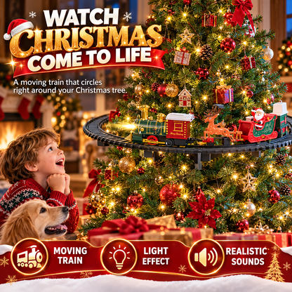 🚂🎄 Christmas Express Around the Tree™ | 37-Piece Light & Sound Train Set