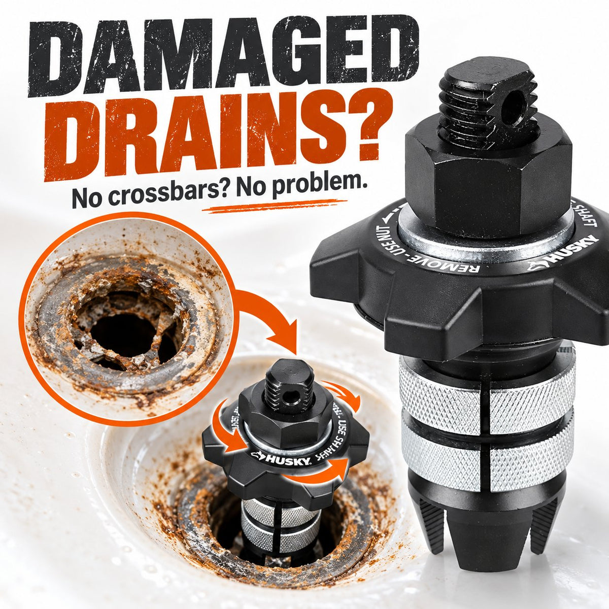 🔩🛁 Tub Drain Removal Tool – Expanding Grip for Rusted & Damaged Drains