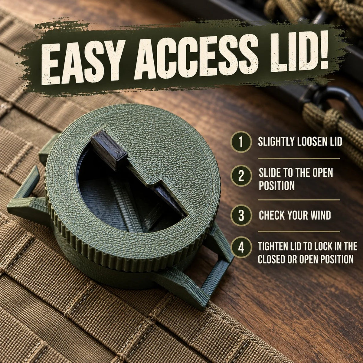 🍃🏕️Bow Hunting Milkweed Dispenser - Wind Indicator Fluff For Saddle Hunters