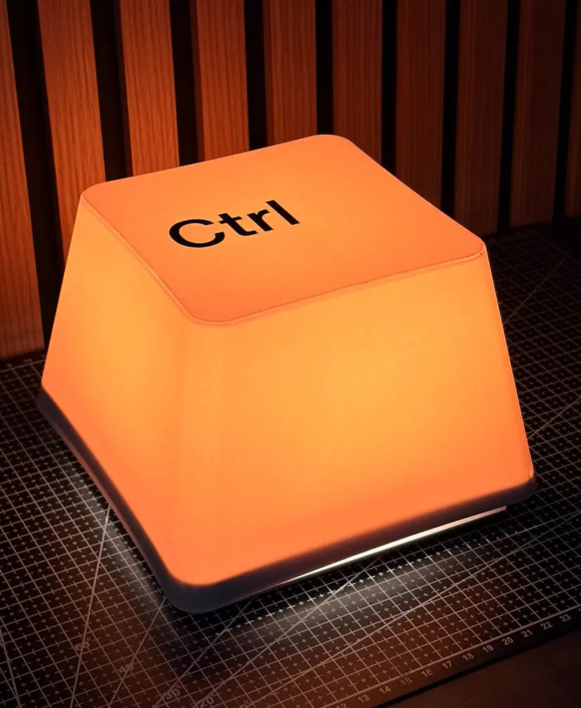 🔥 LAST DAY 49% OFF 🔥 Giant Ctrl Keycap Lamp | Geeky Desk Decor & Charging Base 💻✨