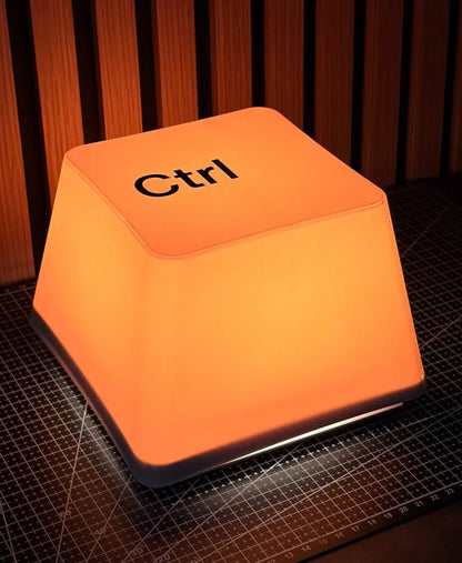 🔥 LAST DAY 49% OFF 🔥 Giant Ctrl Keycap Lamp | Geeky Desk Decor & Charging Base 💻✨