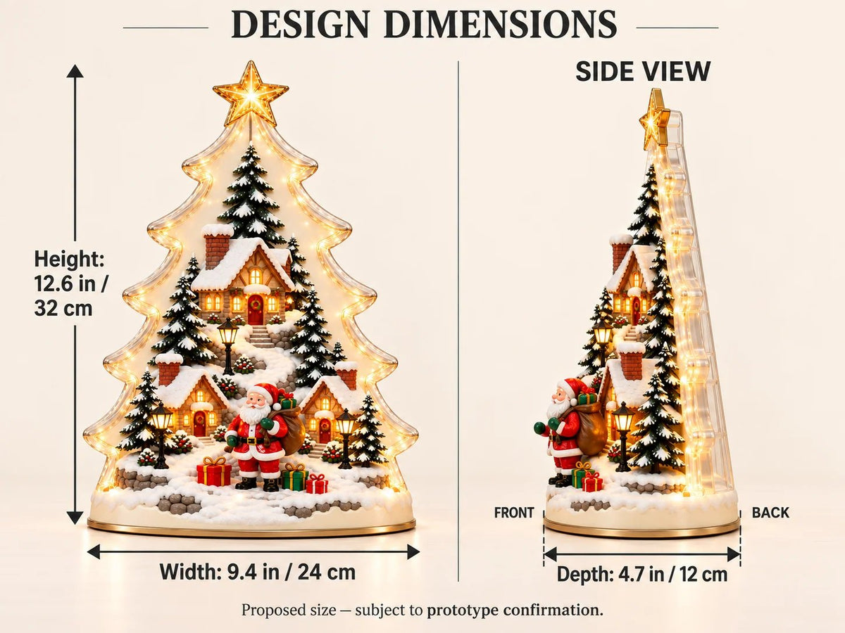 🎄 Christmas Within a Tree ✨ A Glowing Little World of Holiday Magic