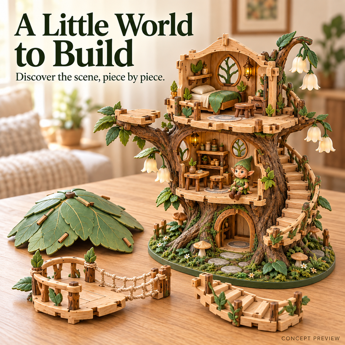 🔥 LAST DAY 49% OFF | ✨ Enchanted Treehouse™ – DIY Miniature Fairy House Kit