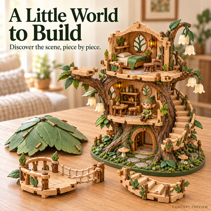 🔥 LAST DAY 49% OFF | ✨ Enchanted Treehouse™ – DIY Miniature Fairy House Kit