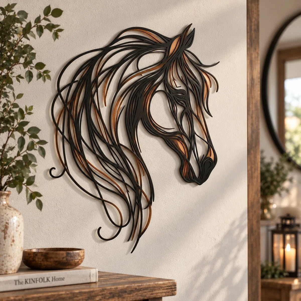 ⏰ LAST DAY 49% OFF - Horse Head Metal Wall Art