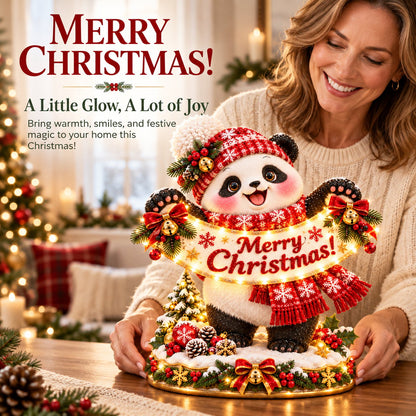 🐼🎄 Christmas Panda Welcome Light