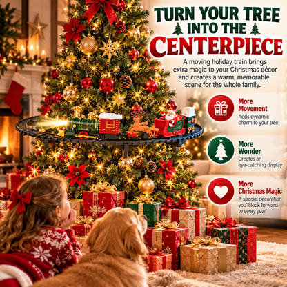 🚂🎄 Christmas Express Around the Tree™ | 37-Piece Light & Sound Train Set