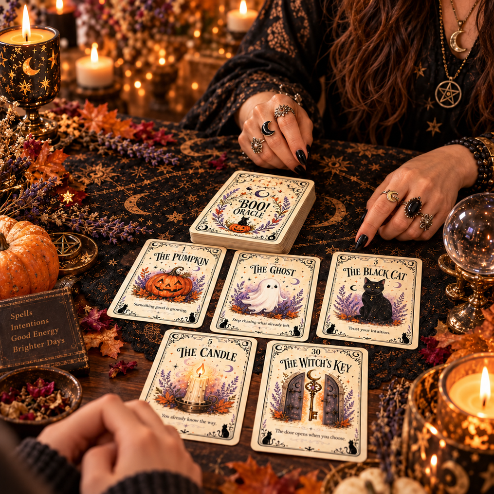 🎃🎃 BOO! Halloween Oracle Cards | 31 Nights of Sweet & Spooky Messages