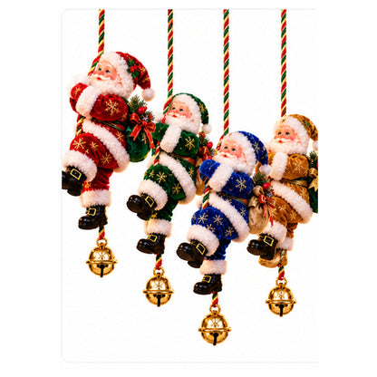🎅🎄 Climbing Santa™ | Festive Christmas Rope Hanging Decor