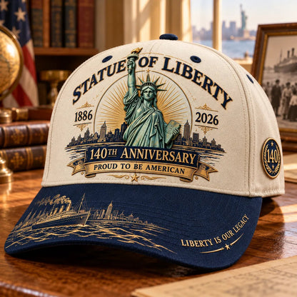 💝 LAST DAY 49% OFF | 🗽 140 Years of Liberty | Statue of Liberty Commemorative Cap 1886–2026 🇺🇸