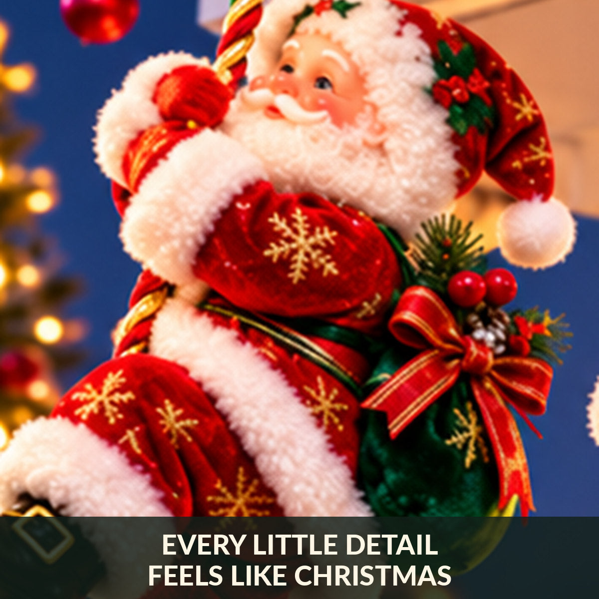 🎅🎄 Climbing Santa™ | Festive Christmas Rope Hanging Decor