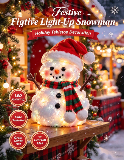 🔥 LAST DAY 49% OFF | ⛄✨ Snowman Glow™ – Light-Up Christmas Plush Decor