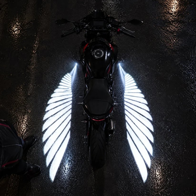 ⏰ LAST DAY 50% OFF 🏍️ Angel Wing Motorcycle LED Projector Lights (1 Pair)