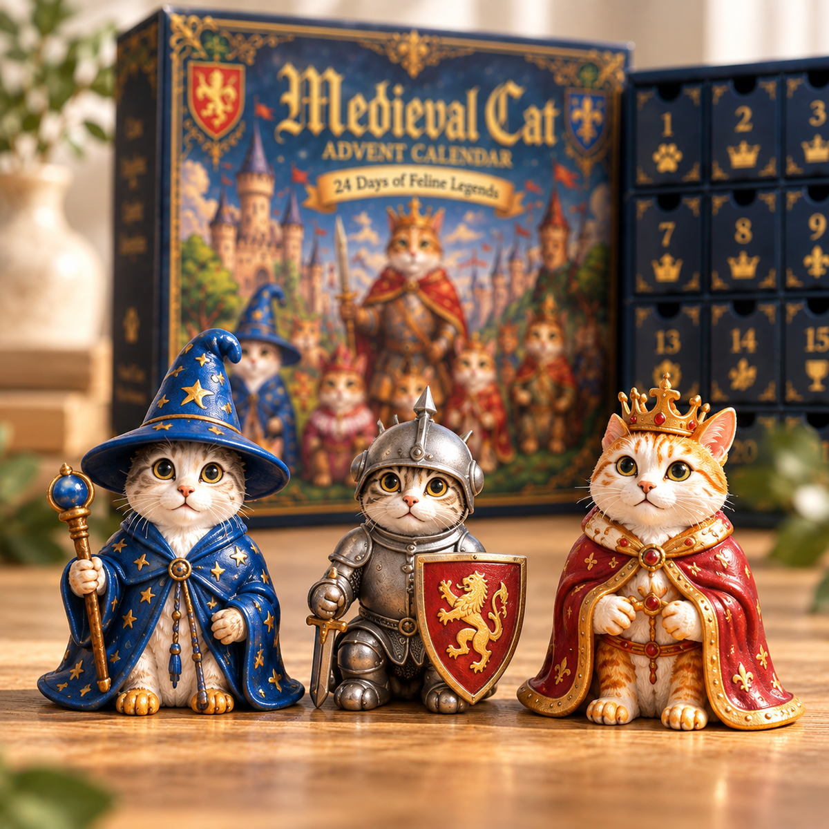 ⚔️🐱 Medieval Cat Kingdom – 24-Day Christmas Advent Calendar