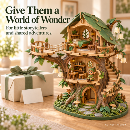 🔥 LAST DAY 49% OFF | ✨ Enchanted Treehouse™ – DIY Miniature Fairy House Kit