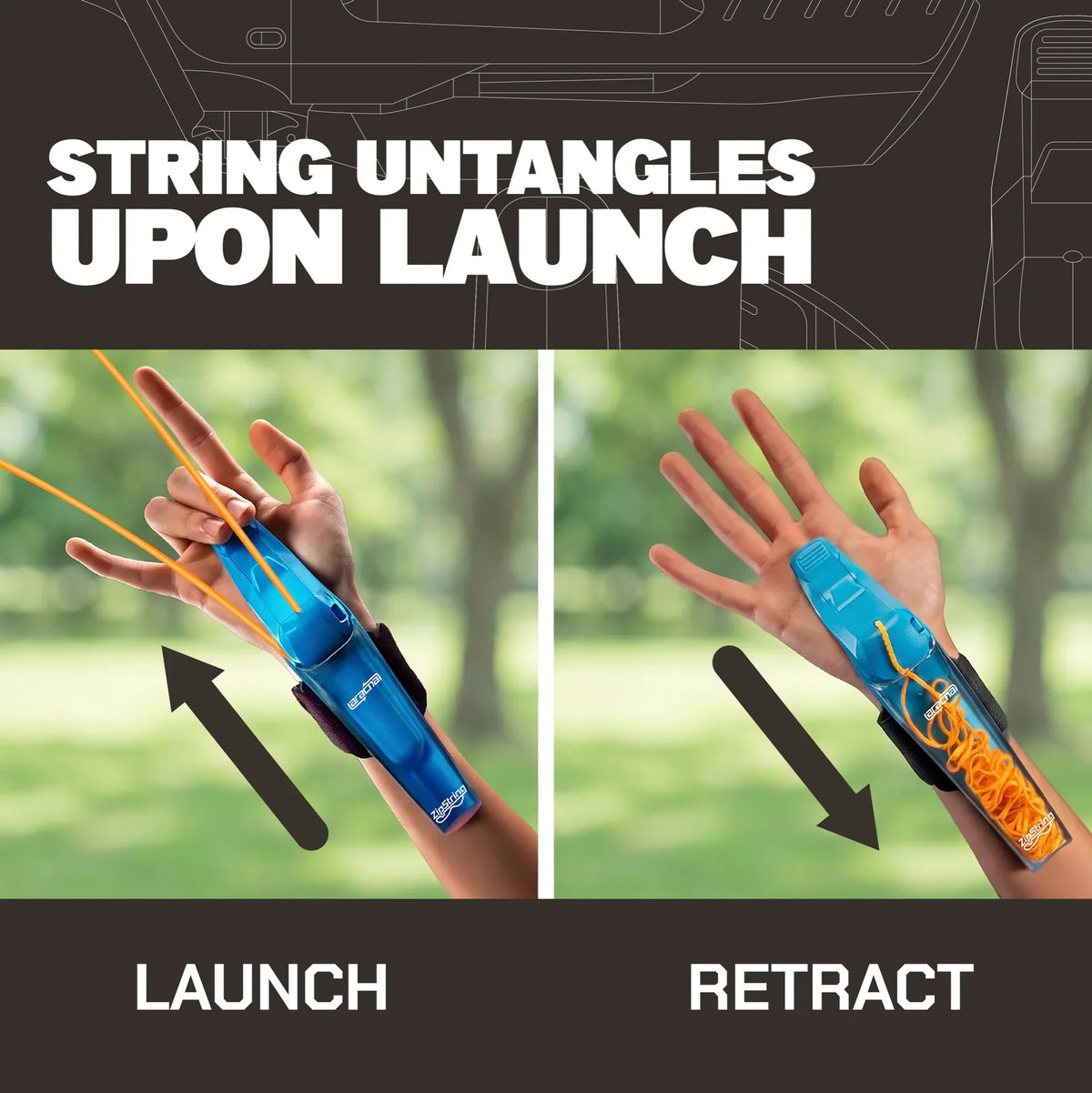 ⚡ 50% OFF | Wrist Blaster™ Rechargeable String Launcher