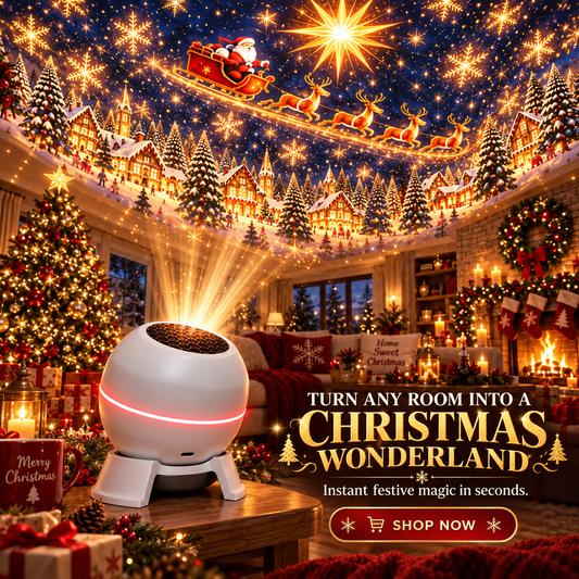 ⚡ Turn Any Room Into a Christmas Wonderland – Holiday Projection Night Light